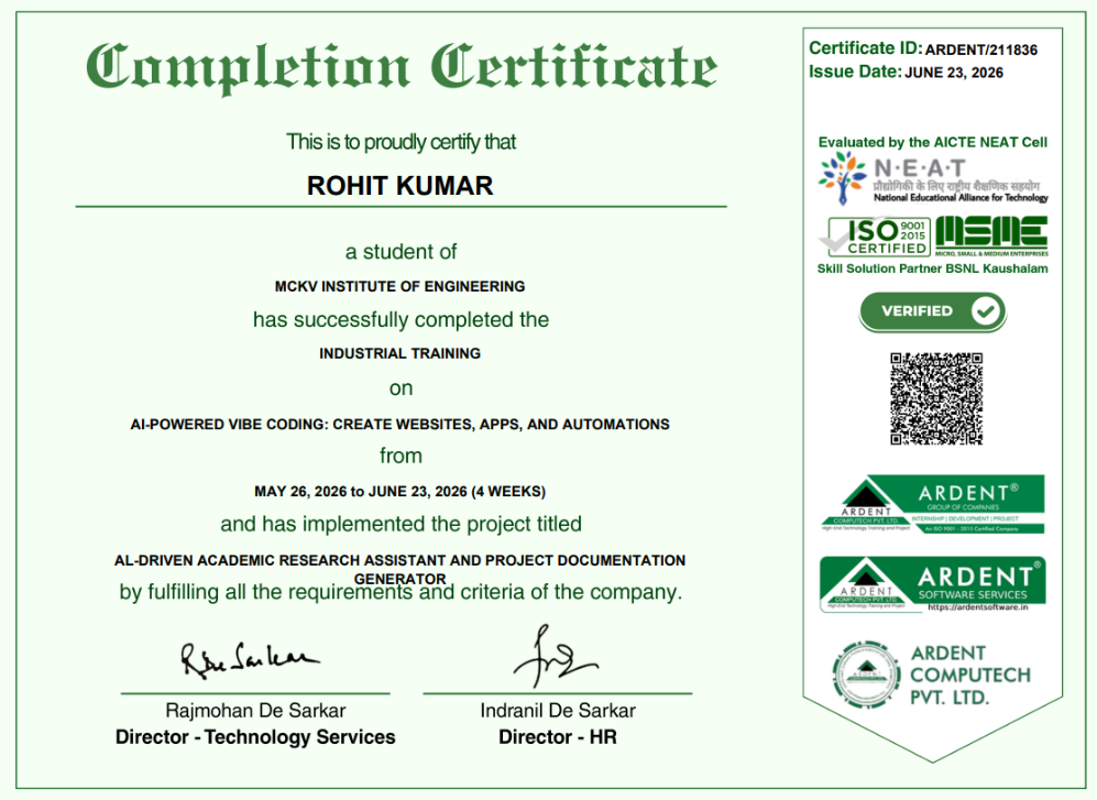 AI-Powered Vibe Coding Certificate
